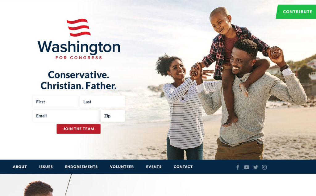 Republican Political Template Site Theme